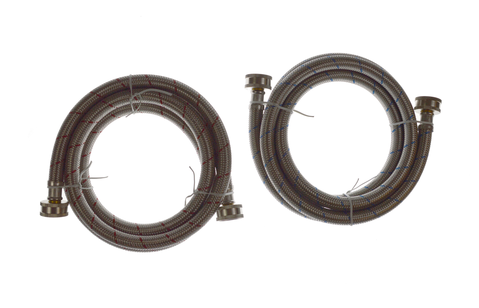 PMWSS-6 - Genuine OEM GE Partsmaster 72" Washer Hoses 2 Pack, Stainless